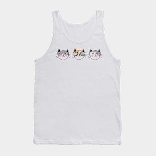 Cats Tie Dye or Solid Tank Top